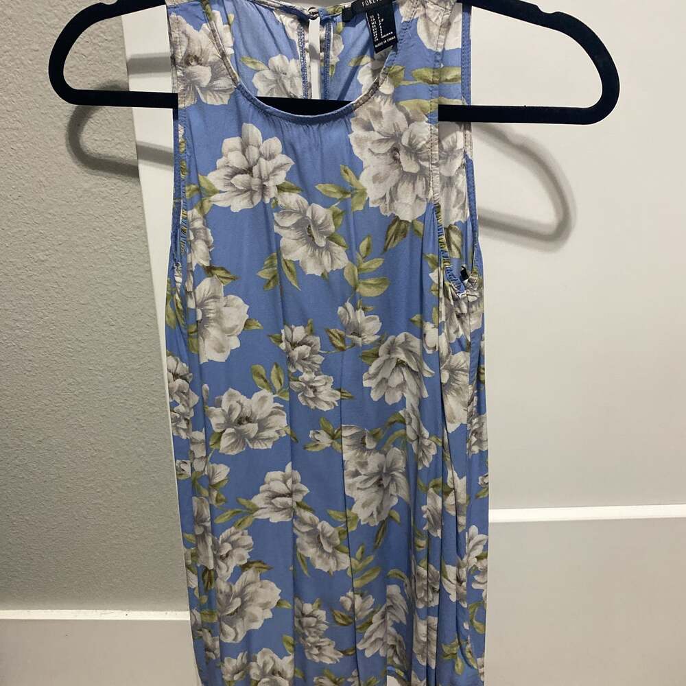Pacific Legend Blue Hawaiian Hibiscus Floral Long Women's Dress